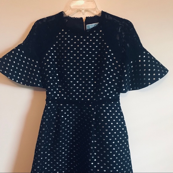 Draper James Net-A-Porter Black Polka Dot Dress - Picture 4 of 10